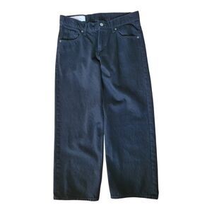 GAP Low Rise Stride Wide Leg Jeans Baggy Skater Y2K Black